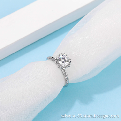 Engagement Wedding Ring Hot Selling Silver Sets 925 Jewelry  Rings